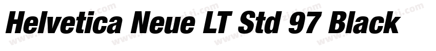 Helvetica Neue LT Std 97 Black Cond字体转换